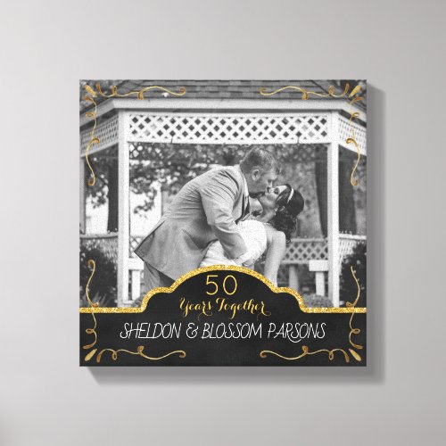 50th Wedding Anniversary Couple Photo Keepsake