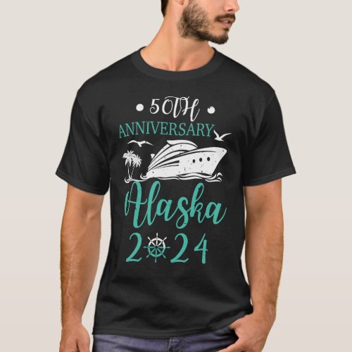  50th Wedding Anniversary Cruise Just Married 50 Y T_Shirt
