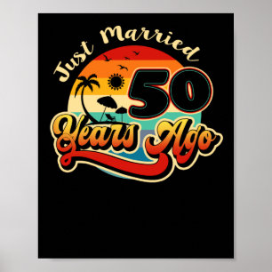 50th Wedding Anniversary Cruise Married 50 Years Poster