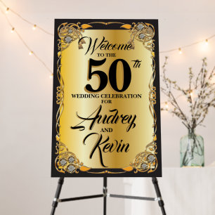 50th Wedding Anniversary Decorations Foam Board