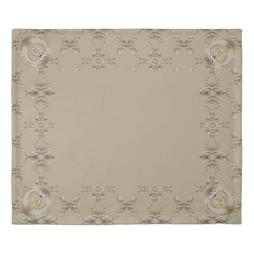50th Wedding Anniversary Diamond Duvet Cover