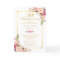 50th Wedding Anniversary Elegant Chic Gold Floral