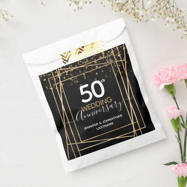 50th Wedding Anniversary Favor Bags (Sealed)