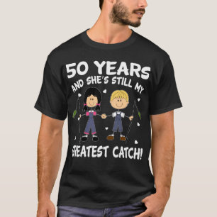 50th Wedding Anniversary For Fishing Lover T-Shirt