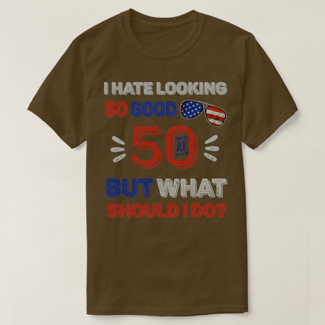 50th Wedding Anniversary For Him Her 50 Birthday F T-Shirt (Design Front)
