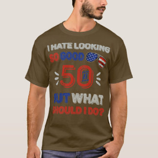 50th Wedding Anniversary For Him Her 50 Birthday F T-Shirt
