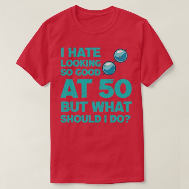 50th Wedding Anniversary For Him Her 50 Birthday F T-Shirt (Design Front)