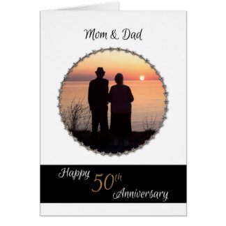 50th Wedding Anniversary for Mom and Dad Card