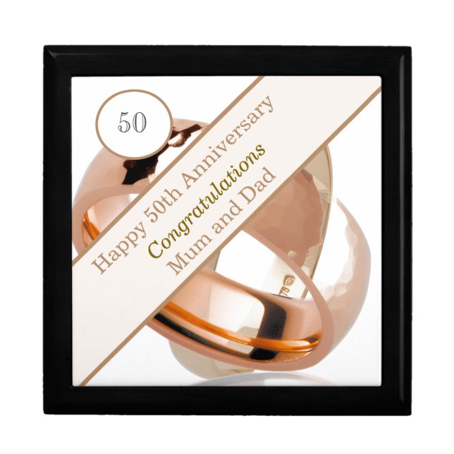 50th Wedding Anniversary  Gift Box (Front)