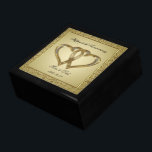 50th Wedding Anniversary Gift Box<br><div class="desc">A Digitalbcon Images Design featuring a gold color theme with a variety of custom images, shapes, patterns, styles and fonts in this one-of-a-kind "Golden Wedding Anniversary Gift Box." This colorful and elegant design comes wtih customizable shapes and text lettering to suit your special event. This makes the perfect gift for...</div>