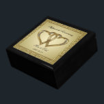 50th Wedding Anniversary Gift Box<br><div class="desc">A Digitalbcon Images Design featuring a gold color theme with a variety of custom images, shapes, patterns, styles and fonts in this one-of-a-kind "Golden Wedding Anniversary Gift Box." This colorful and elegant design comes wtih customizable shapes and text lettering to suit your special event. This makes the perfect gift for...</div>