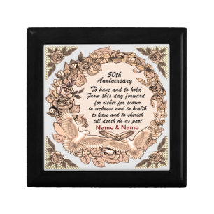 50th Wedding Anniversary gift box