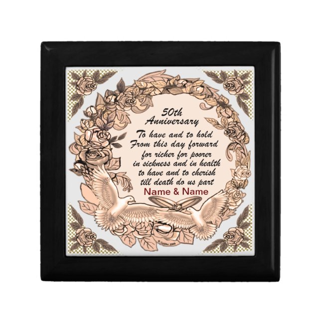 50th Wedding Anniversary  gift box (Front)