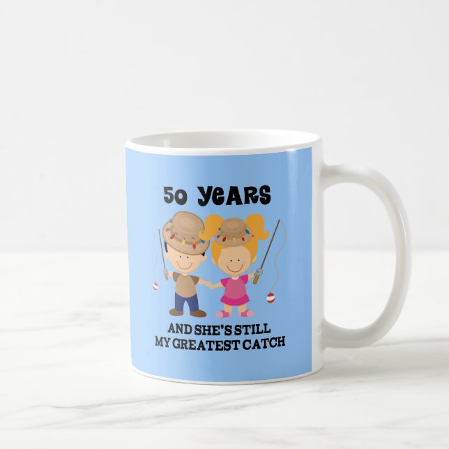 50th Wedding Anniversary Gift For Him Coffee Mug (Right)