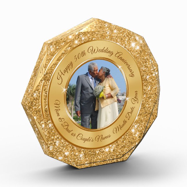 Golden Jubilee Golden Anniversary Gifts For Parents 50th Wedding