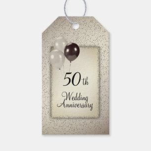 50th Wedding Anniversary Gift Tags
