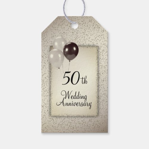 50th Wedding Anniversary  Gift Tags