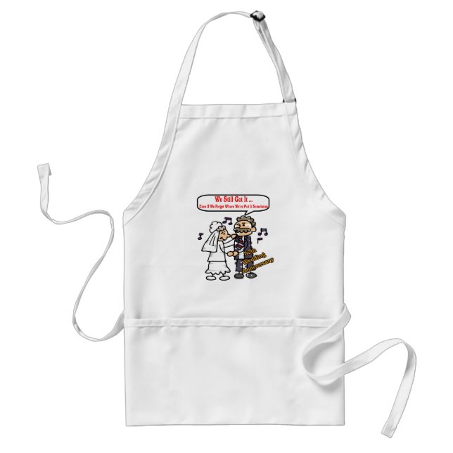 50th Wedding Anniversary Gifts Adult Apron (Front)