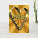 50th Wedding Anniversary Gifts Card