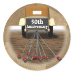 50th Wedding Anniversary Gifts Classic Round Sticker