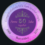 50th Wedding Anniversary Gifts for Couples  Wireless Charger<br><div class="desc">50th Wedding Anniversary Gifts for Couples Congratulations Golden Wedding Anniversary Faux Gold Royal</div>