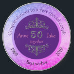 50th Wedding Anniversary Gifts for Couples  Wireless Charger<br><div class="desc">50th Wedding Anniversary Gifts for Couples Congratulations Golden Wedding Anniversary Faux Gold Royal</div>