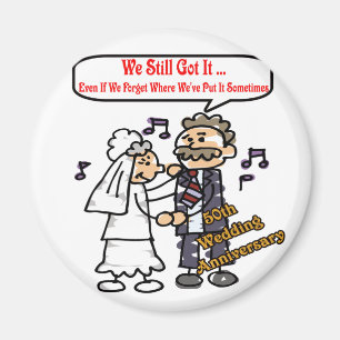 50th Wedding Anniversary Gifts Magnet