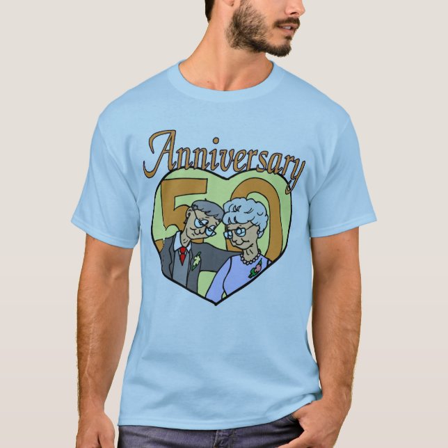 50th Wedding Anniversary Gifts T-Shirt (Front)