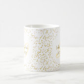 50th Wedding Anniversary Gold Dust Confetti Coffee Mug (Center)