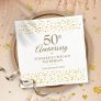 50th Wedding Anniversary Golden Hearts Napkins