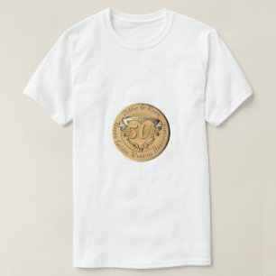 50th Wedding Anniversary Golden Medallion T-Shirt