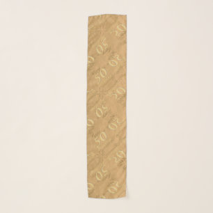 50th Wedding Anniversary Golden Scarf