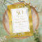 50th Wedding Anniversary Greenery Gold Foil