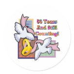50th wedding anniversary gt classic round sticker