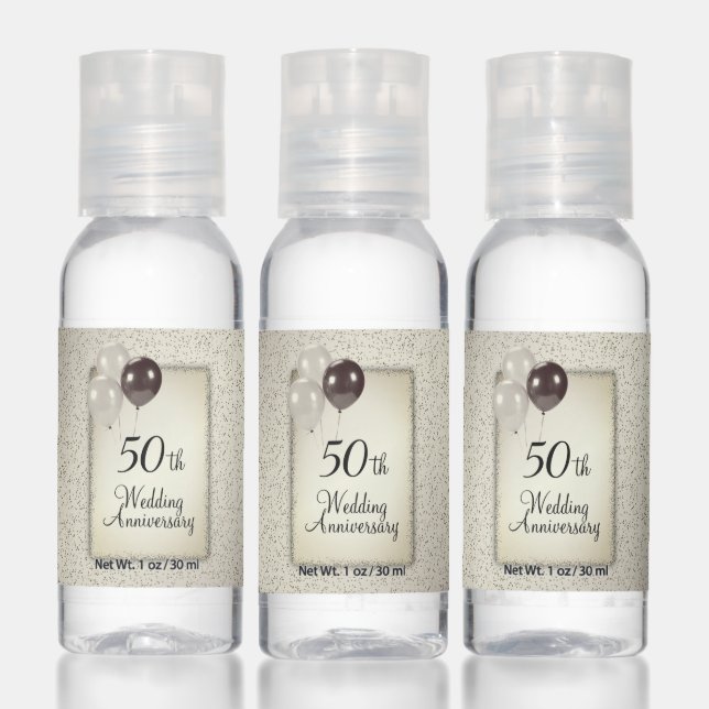 50th Wedding Anniversary  Hand Sanitizer (Set)