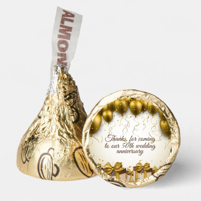 50th wedding anniversary hershey®'s kisses® (Front)