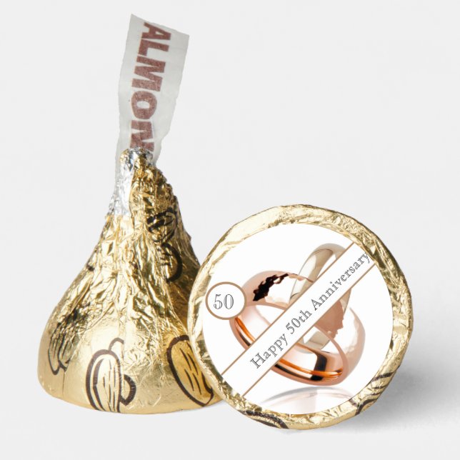 50th Wedding Anniversary  Hershey®'s Kisses® (Front)