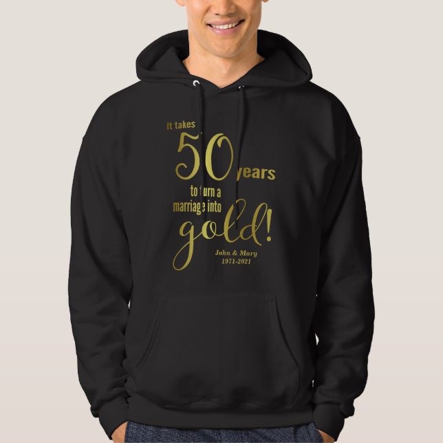 50th Wedding Anniversary Hoodie (Front)