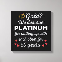 50th Wedding Anniversary I - Gold Funny Couple