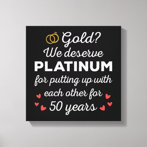 50th Wedding Anniversary I - Gold Funny Couple