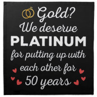 50th Wedding Anniversary I - Gold Funny Couple