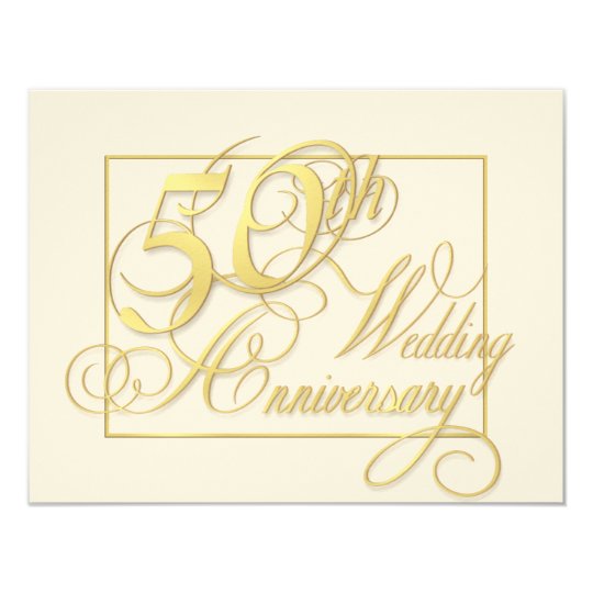 50th wedding anniversary inexpensive invitations zazzle com