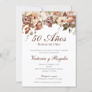 50th Wedding Anniversary Invitation