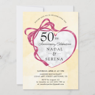 50th Wedding Anniversary Invitation
