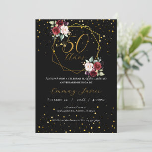 50th Wedding Anniversary Invitation