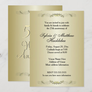50th Wedding Anniversary Invitation