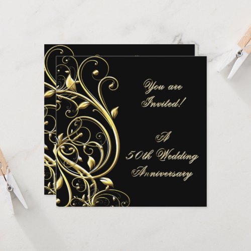 50th Wedding Anniversary Invitation