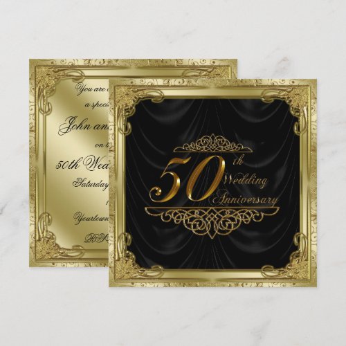 50th Wedding Anniversary Invitation