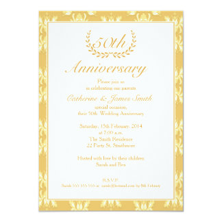 50th Wedding Anniversary Invitation
