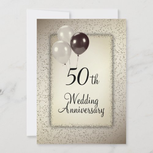 50th Wedding Anniversary  Invitation
